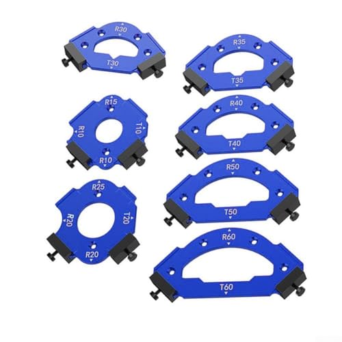 babominimer R10-R60 für Tisch-Eckfräser, Radius-Schablone, Aluminiumlegierung, 7 Stück babominimer R10-R60 für Tisch-Eckfräser, Radius-Schablone, Aluminiumlegierung, 7 Stück von babominimer