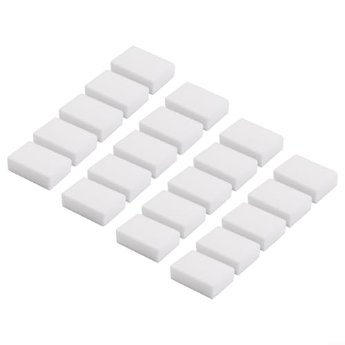 babominimer Radiergummi-Reinigungsschwamm-Set mit 8/10 Melamin-Schaumstoff-Pads für Haushaltsreinigung, mehrere Oberflächen, Schwamm für Küche, Bad, Geschirr, Fliesen und Arbeitsplatten (20 Stück) von babominimer
