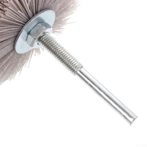 babominimer Schleifbürste aus Nylon, 80 mm, Schleif- und Polierwerkzeug mit 6-mm-Schaft für Holzarbeiten, Metall und Stein, Körnung 80–600, Rotationsschleifer-Aufsatz für Details, (600#) von babominimer