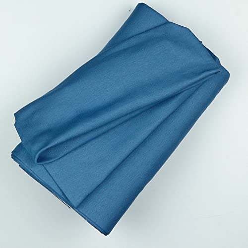 babrause® Bündchen Bündchenstoff Schlauchware Uni viele Farben 0,5m Baumwolle Ripp ab 0,5 Meter (jeansblau) von babrause