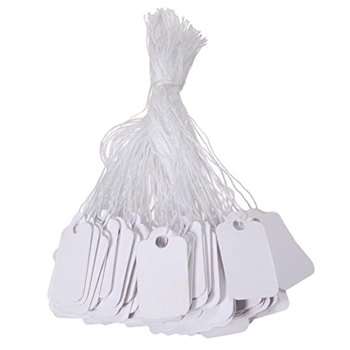 backlight Preisschilder für Schmuck,Kleine Schmuckanhänger zur Preisauszeichnung mit Schnur - 100 Stück Leere Markierungsetiketten für die von Schmuck, Kleidung, Schuhen, Schreibwaren von backlight
