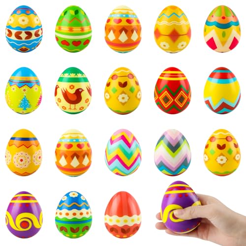 badaren Ostereier Stressball, Antistressball Kinder, Stressball Kinder, Stressbälle Ostern, Anti Stress Bälle, Stressball Eier Oster Mitgebsel Kinder, Ostern Geschenke, Ostergeschenk Kinder (A) von badaren