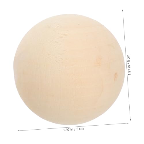 Balacoo 10 Stück Teiliges Große Massive Holzkugeln Natürliche Porenfreie Holzperlen für DIY Robustes Bastelmaterial für Malerei Formen und Größenlernen Sichere Holzspielzeugbälle Balacoo 10 Stück Teiliges Große Massive Holzkugeln Natürliche Porenfreie Holzperlen für DIY Robustes Bastelmaterial für Malerei Formen und Größenlernen Sichere Holzspielzeugbälle von balacoo