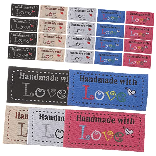 Balacoo 100 Stück Handmade DIY Kleidung Namensschilder aus Bunte Näh Etiketten zum Annähen Kreative Textil Labels für Kleidungsstücke und DIY Projekte Balacoo 100 Stück Handmade DIY Kleidung Namensschilder aus Bunte Näh Etiketten zum Annähen Kreative Textil Labels für Kleidungsstücke und DIY Projekte von balacoo