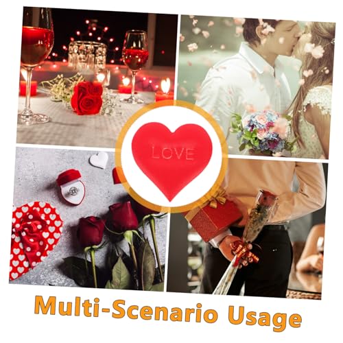 Balacoo 100 Stück Herzförmige Tischdeko Valentinstag Konfetti Rote Schwammblüten Romantische Hochzeit Party Dekoration Für Valentinstag Shower von balacoo