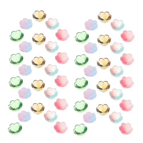 Balacoo 100 Stück Teiliges Lampwork Glasperlen Glockenblume mit Farbverlauf Langlebige DIY Schmuckperlen für Armbänder Halsketten und Ohrringe Handgefertigte Bunte Blumencharms für Balacoo 100 Stück Teiliges Lampwork Glasperlen Glockenblume mit Farbverlauf Langlebige DIY Schmuckperlen für Armbänder Halsketten und Ohrringe Handgefertigte Bunte Blumencharms für von balacoo
