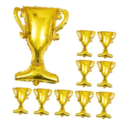 Balacoo 10Stücke Trophäen Folienballons Aluminiumfolienballons für Abschlussfeier Wiederverwendbare Partydekoration für Unvergessliche von balacoo