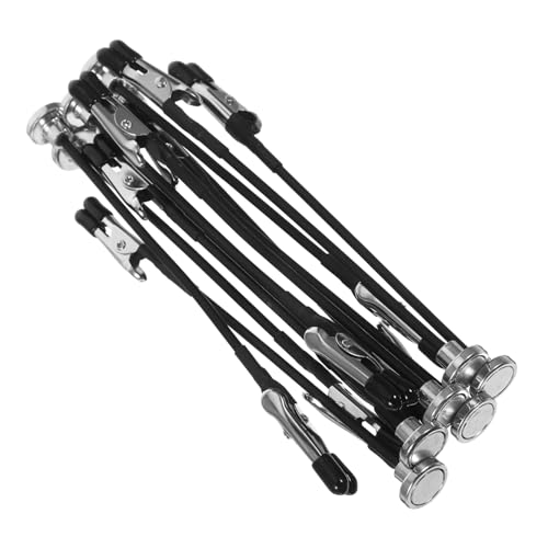 Balacoo 12 Stück Teiliges Magnetische Alligator Clips mit Verstellbarer Biegsamer Basis und Gummiertem Weichem Kopf Multifunktionale Metallhalter für Preisschilder Tischkarten und von balacoo
