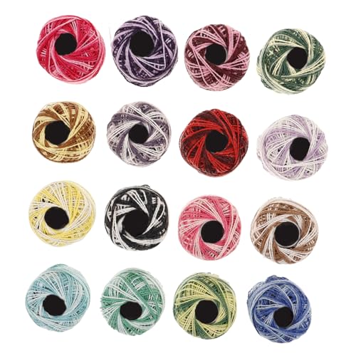 Balacoo 16 Rollen Teiliges Stickgarn Set Baumwolle Sticktwist Langlebige Handarbeitsfäden für DIY Kreuzstich Basteln Herstellung Zufällige Farbe Zufällige Farbe Balacoo 16 Rollen Teiliges Stickgarn Set Baumwolle Sticktwist Langlebige Handarbeitsfäden für DIY Kreuzstich Basteln Herstellung Zufällige Farbe Zufällige Farbe von balacoo