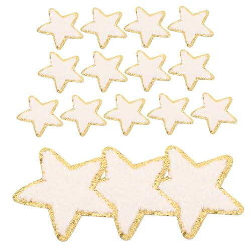 Balacoo 16 Stück Teiliges Weiße Stern Applikationen mit Goldener Pailletten Bestickte Selbstklebende Aufnäher und Näh Patches Vielseitig für Kleidung Jacken Hüte Rucksäcke und Dekoration Balacoo 16 Stück Teiliges Weiße Stern Applikationen mit Goldener Pailletten Bestickte Selbstklebende Aufnäher und Näh Patches Vielseitig für Kleidung Jacken Hüte Rucksäcke und Dekoration von balacoo