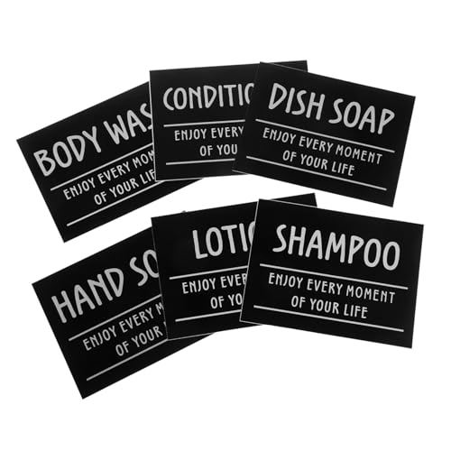 Balacoo 1Satz Wasserdichten Badezimmeretiketten für Shampoo und Handwäsche Minimalistisches Design für Organisation von Flaschen und Dosen Langlebige Aufkleber Balacoo 1Satz Wasserdichten Badezimmeretiketten für Shampoo und Handwäsche Minimalistisches Design für Organisation von Flaschen und Dosen Langlebige Aufkleber von balacoo
