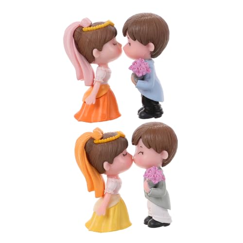 Balacoo 2 Paare Brautpaar Cake Topper Kunststoff Figur Hochzeitstorte Deko Braut Bräutigam Detailreich Romantisch für Hochzeit Tischdekoration Langlebig und Balacoo 2 Paare Brautpaar Cake Topper Kunststoff Figur Hochzeitstorte Deko Braut Bräutigam Detailreich Romantisch für Hochzeit Tischdekoration Langlebig und von balacoo