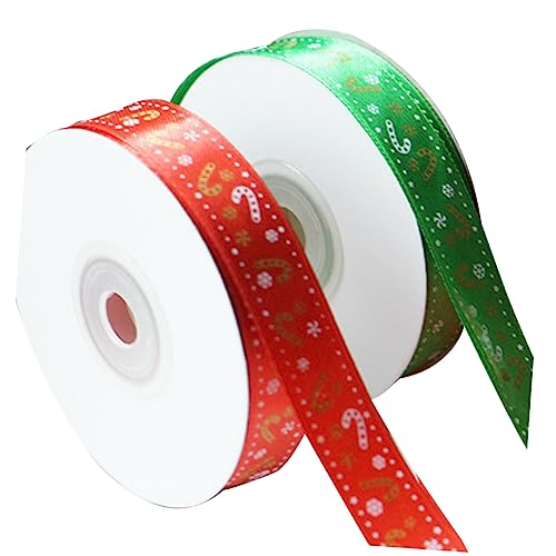 Balacoo 2 Rollen Weihnachtliches Geschenkband Grün Rot Breites DIY Geschenkband mit Candy Cane Stoffband für Geschenkverpackung Partydeko Bastelprojekte Einfach Zuschneidbar Saumfest Balacoo 2 Rollen Weihnachtliches Geschenkband Grün Rot Breites DIY Geschenkband mit Candy Cane Stoffband für Geschenkverpackung Partydeko Bastelprojekte Einfach Zuschneidbar Saumfest von balacoo