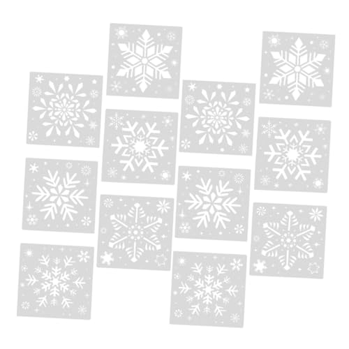 Balacoo 2 Sätze Wiederverwendbare Schneeflocken Schablonen mit Teiligem Winter Malvorlagen für Weihnachtsdeko Fenster Grußkarten Geschenkverpackungen Vielseitig und Robust für DIY Kunst Balacoo 2 Sätze Wiederverwendbare Schneeflocken Schablonen mit Teiligem Winter Malvorlagen für Weihnachtsdeko Fenster Grußkarten Geschenkverpackungen Vielseitig und Robust für DIY Kunst von balacoo