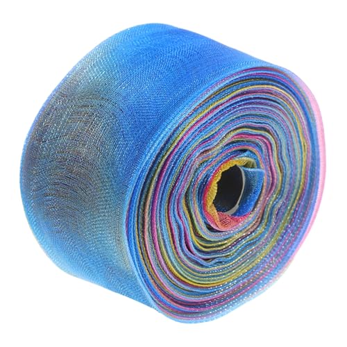Balacoo 2 Stück Teiliges Chiffonband mit Regenbogen Farbverlauf Transparentes Organza Geschenkband aus Polyester Weich und Leicht als Geschenkband Hochzeitsdekoration DIY Bastelband von balacoo
