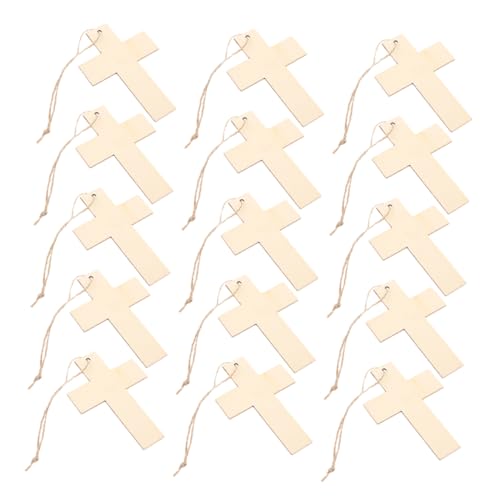 Balacoo 20 Stück Teiliges Unvollendete Kleine Holzkreuze mit Löchern und Juteschnur Robuste Holzanhänger zum Basteln und Bemalen Dekorative Holzplättchen für DIY Hochzeit Geburtstag Feier Balacoo 20 Stück Teiliges Unvollendete Kleine Holzkreuze mit Löchern und Juteschnur Robuste Holzanhänger zum Basteln und Bemalen Dekorative Holzplättchen für DIY Hochzeit Geburtstag Feier von balacoo