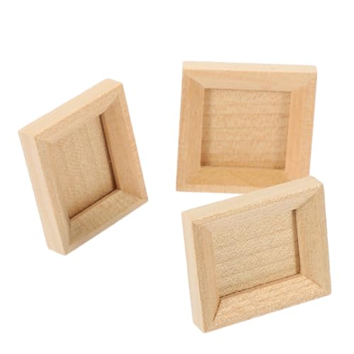 Balacoo 3 Stück Mini Bilderrahmen Teilig Unbemalt aus Holz Miniatur Foto Rahmen für Puppenhaus DIY Bastelset Einfache Gestaltung mit Glatten Dekorative Miniatur Accessoires für Balacoo 3 Stück Mini Bilderrahmen Teilig Unbemalt aus Holz Miniatur Foto Rahmen für Puppenhaus DIY Bastelset Einfache Gestaltung mit Glatten Dekorative Miniatur Accessoires für von balacoo