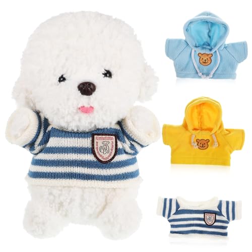 Balacoo 3 Stück Teiliges Plüschtiere Kleidung Mini Pullover Hoodie Outfit für Stofftiere Puppen Bekleidung DIY Basteln Niedlich und Bequem Balacoo 3 Stück Teiliges Plüschtiere Kleidung Mini Pullover Hoodie Outfit für Stofftiere Puppen Bekleidung DIY Basteln Niedlich und Bequem von balacoo