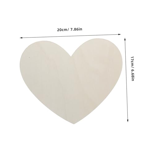 Balacoo 30 Stück Teiliges Große Holzherzscheiben Unvollendete Rustikale Holzstücke für DIY Bastelarbeiten Valentinstag Dekoration Hochzeit Kreative Holzkunst von balacoo