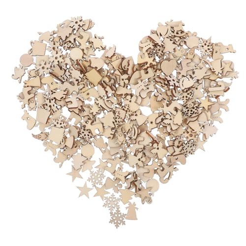 Balacoo 300 Stück Weihnachtsdeko Holzscheiben zum Bemalen Unfertige Weihnachtsbaum Anhänger aus Holz für DIY Basteln Baumschmuck Holzstücke als Weihnachtsbaum Dekoration und Geschenkideen Balacoo 300 Stück Weihnachtsdeko Holzscheiben zum Bemalen Unfertige Weihnachtsbaum Anhänger aus Holz für DIY Basteln Baumschmuck Holzstücke als Weihnachtsbaum Dekoration und Geschenkideen von balacoo