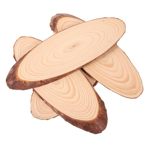 Balacoo 4 STÜCKE Teiliges Ovale Naturbelassene Holzscheiben mit Abgeschrägten Kanten Robuste Holzstücke für DIY Bastelprojekte für Holzbrandmalerei Rustikale Hochzeitsdekoration und Balacoo 4 STÜCKE Teiliges Ovale Naturbelassene Holzscheiben mit Abgeschrägten Kanten Robuste Holzstücke für DIY Bastelprojekte für Holzbrandmalerei Rustikale Hochzeitsdekoration und von balacoo