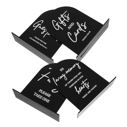 Balacoo 4 Stück Teiliges Tischschild Gewölbt Modern Hochzeit Party Dekoration für Restaurants Hotels Bars Vielseitig Verwendbar Balacoo 4 Stück Teiliges Tischschild Gewölbt Modern Hochzeit Party Dekoration für Restaurants Hotels Bars Vielseitig Verwendbar von balacoo