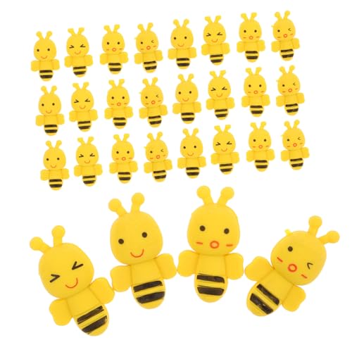 Balacoo 48 Stück Teiliges Gelbe Bienen Radiergummis aus Tpr Kreative Tierförmige Mini Radierer für Schmutzfreies Schreiben als Lernbelohnung und Partygeschenk für Kindergarten und Schule von balacoo
