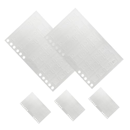 Balacoo 5 Blätter Transparente Selbstklebende Index Tabs aus PVC Wiederbeschreibbare Haftnotizen für Lose Registerkarten zum Organisieren und Markieren von Notizen und Büchern Balacoo 5 Blätter Transparente Selbstklebende Index Tabs aus PVC Wiederbeschreibbare Haftnotizen für Lose Registerkarten zum Organisieren und Markieren von Notizen und Büchern von balacoo