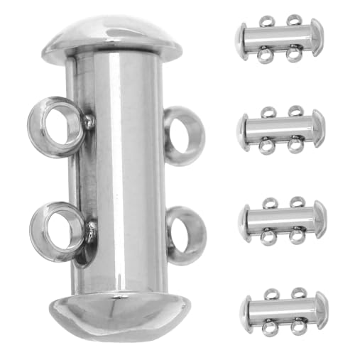 Balacoo 5 Stück Doppelreihige Schmuckverbinder für Armbänder und Halsketten Sicherer Verschluss für Mehrlagige DIY Schmuckkreationen Vielseitig und Langlebig für Alltag und Besondere Balacoo 5 Stück Doppelreihige Schmuckverbinder für Armbänder und Halsketten Sicherer Verschluss für Mehrlagige DIY Schmuckkreationen Vielseitig und Langlebig für Alltag und Besondere von balacoo