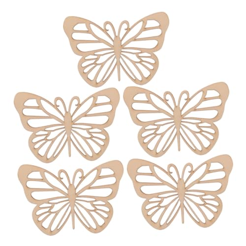 Balacoo 5 Stück Teiliges Holz Schmetterlinge zum Bemalen DIY Basteln Hochzeit Dekoration Natürliche Holzstücke für Kreative Handwerksprojekte und Partygestaltung Balacoo 5 Stück Teiliges Holz Schmetterlinge zum Bemalen DIY Basteln Hochzeit Dekoration Natürliche Holzstücke für Kreative Handwerksprojekte und Partygestaltung von balacoo