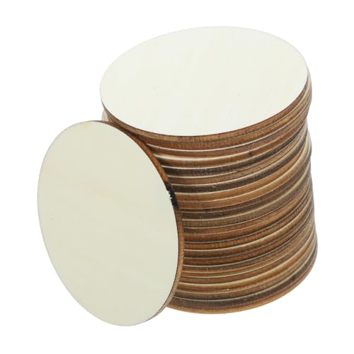Balacoo 50 Stück Runde Naturholzscheiben DIY Holzscheiben für Basteln Rustikale Dekoration Handgefertigte Holzverzierungen für Hochzeit Weihnachtsornamente und Geschenkanhänger Balacoo 50 Stück Runde Naturholzscheiben DIY Holzscheiben für Basteln Rustikale Dekoration Handgefertigte Holzverzierungen für Hochzeit Weihnachtsornamente und Geschenkanhänger von balacoo