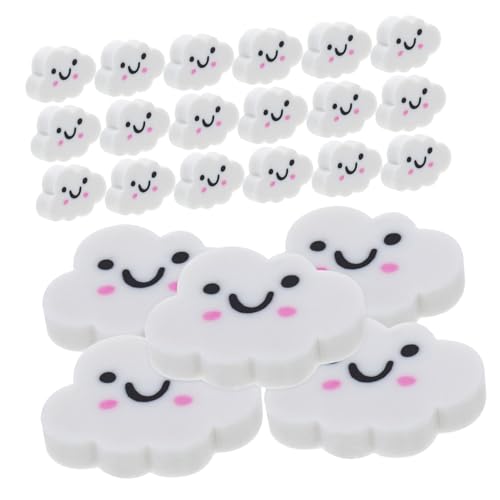 Balacoo 50 Stück Wolken Radiergummis Mini Radiergummi Weiche Wolkenform Tragbare Reise Radierer für Schulbedarf Party Mitgebsel Weihnachten Halloween von balacoo