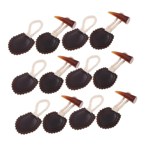 Balacoo 6 Paare Horn Knebelknöpfe zum Annähen Langlebige Coat Toggle Buttons aus Lederimitat Vielseitig für Mäntel Strickjacken DIY Modeprojekte Dekorative Verschlüsse für Jacken und Balacoo 6 Paare Horn Knebelknöpfe zum Annähen Langlebige Coat Toggle Buttons aus Lederimitat Vielseitig für Mäntel Strickjacken DIY Modeprojekte Dekorative Verschlüsse für Jacken und von balacoo