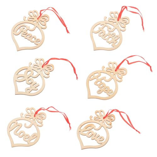 Balacoo 6 Stück Teiliges Weihnachts Holzanhänger Herzform DIY Holzfiguren Unbemalt Beidseitig Bemalbar Natürliche Holzscheiben für Kreative Weihnachtsdeko und Bastelprojekte Balacoo 6 Stück Teiliges Weihnachts Holzanhänger Herzform DIY Holzfiguren Unbemalt Beidseitig Bemalbar Natürliche Holzscheiben für Kreative Weihnachtsdeko und Bastelprojekte von balacoo