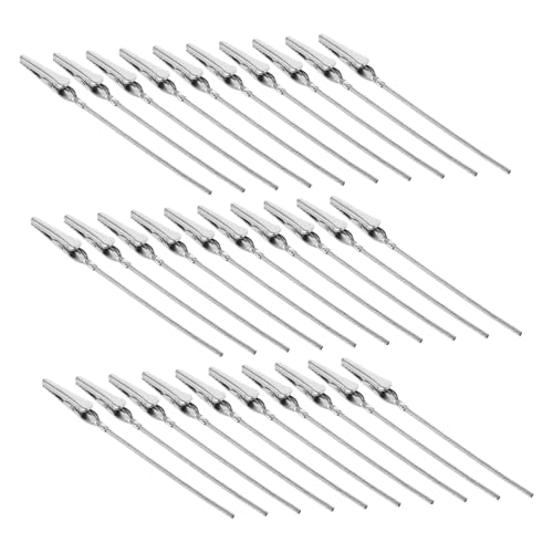 Balacoo 80 Stück Teiliges Metalldraht Krokodilklemmen Vielseitiger Memo Clip Halter Moderner Visitenkartenhalter für Büro Schreibtisch Meetings und Tägliche Nutzung von balacoo