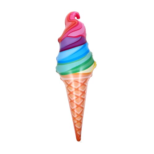 Balacoo Aufblasbarer Eiscreme Party Deko PVC Lebendige Farben Für Geburtstag Foto Requisit Sicher Robust von balacoo