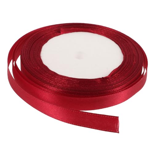 Balacoo Dekoratives Geschenkband Weinrot Satinband für Geschenkverpackung Basteln DIY Hochzeit Party Feier Blumenstrauß Dekoration Handgefertigt Robust von balacoo