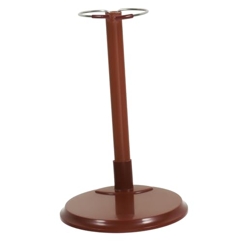 Balacoo Doll Display Stand Verstellbar Braun Puppenhalter Stabil für Action Figures und Spielzeugfiguren für Tisch und Regalpräsentation Portable Puppenständer von balacoo