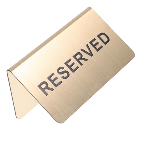 Balacoo Förmiges Reserviert Schild Tischschild für Restaurant Sitzplatzreservierung Langlebig Leicht Einfach zu Reinigen Geeignet für Hochzeiten Dinnerpartys und Besondere Anlässe von balacoo
