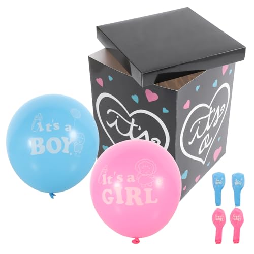 Balacoo Gender Reveal Box aus Papier mit Pastellfarbenen Luftballons Langlebig und Einfach zu Montieren Dekoratives Shower für Jungen oder Mädchen Party Schwarz Its Design Balacoo Gender Reveal Box aus Papier mit Pastellfarbenen Luftballons Langlebig und Einfach zu Montieren Dekoratives Shower für Jungen oder Mädchen Party Schwarz Its Design von balacoo