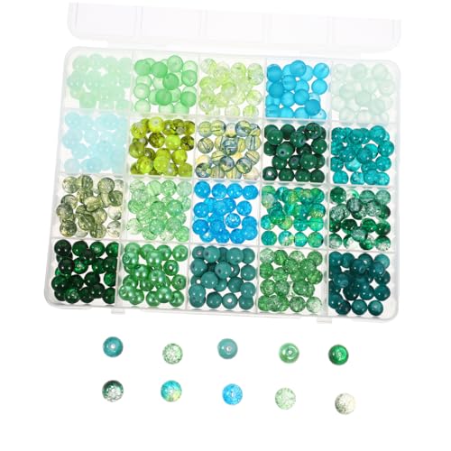 Balacoo Glasperlen Grün mit Großem Loch Fächer Aufbewahrungsbox Runde Spacer Perlen für DIY Schmuckherstellung Armbänder Halsketten Ohrringe Bastelzubehör Balacoo Glasperlen Grün mit Großem Loch Fächer Aufbewahrungsbox Runde Spacer Perlen für DIY Schmuckherstellung Armbänder Halsketten Ohrringe Bastelzubehör von balacoo