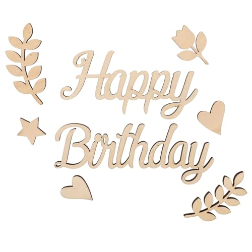 Balacoo Holz Geburtstagsdekoration Happy Birthday Holzschild Langlebige Holzgeburtstagsdeko für Party Familienfeier Hochzeit Holzplatten für Festliche Balacoo Holz Geburtstagsdekoration Happy Birthday Holzschild Langlebige Holzgeburtstagsdeko für Party Familienfeier Hochzeit Holzplatten für Festliche von balacoo
