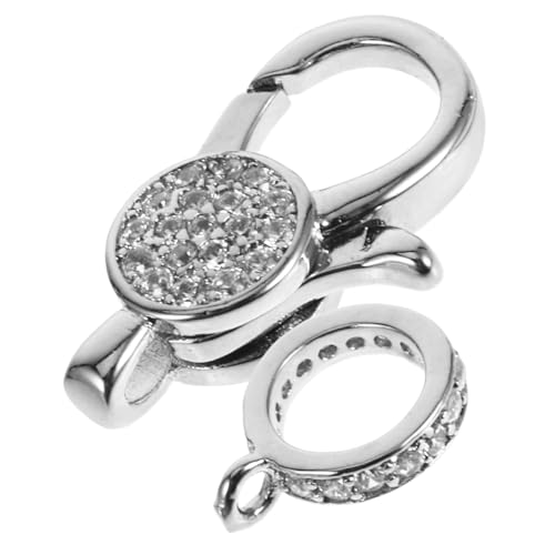 Balacoo Metall Karabinerverschluss Schmuckverschluss Lobster Clasp mit Öffnungsring Vielseitiger DIY Schmuckverbinder für Halsketten Armbänder Ohrringe Langlebig und Einfach zu Montieren Balacoo Metall Karabinerverschluss Schmuckverschluss Lobster Clasp mit Öffnungsring Vielseitiger DIY Schmuckverbinder für Halsketten Armbänder Ohrringe Langlebig und Einfach zu Montieren von balacoo