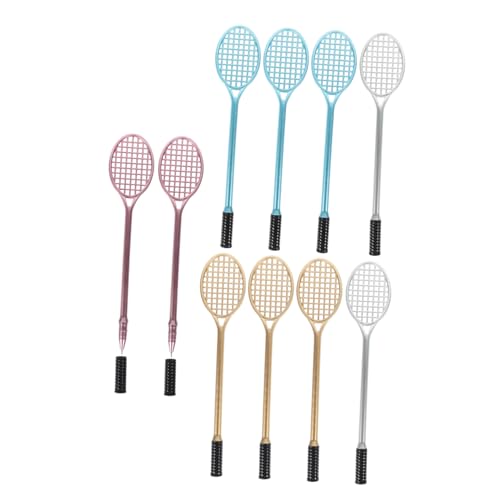 balacoo 10 Stück Teiliges Badmintonschläger Gelstifte Feinspitze Bunte Kugelschreiber Schreibwaren Für Schule Mädchen Jungen Lustige Sportliche Designs von balacoo