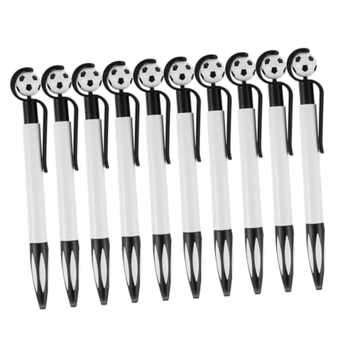 balacoo 10 Stück Teiliges Fußball Kugelschreiber Glattes Schreiben Langlebig Robustes Kunststoffmaterial Tragbares Design für Schule Büro Schüler und Teenager balacoo 10 Stück Teiliges Fußball Kugelschreiber Glattes Schreiben Langlebig Robustes Kunststoffmaterial Tragbares Design für Schule Büro Schüler und Teenager von balacoo
