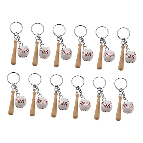 balacoo 12 Stück Baseball Schlüsselanhänger aus PU und Holz Leichte Kompakte Party Gastgeschenke Realistische Sport Dekoration für Baseball Fans für Geburtstagsfeiern und Thematische balacoo 12 Stück Baseball Schlüsselanhänger aus PU und Holz Leichte Kompakte Party Gastgeschenke Realistische Sport Dekoration für Baseball Fans für Geburtstagsfeiern und Thematische von balacoo