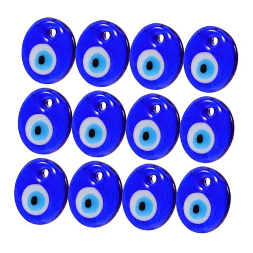 balacoo 12 Stück Teiliges Auge Glasperlen Anhänger Runde Schmuckperlen DIY Basteln Langlebig und Glänzend für Halsketten Armbänder Schmuckherstellung balacoo 12 Stück Teiliges Auge Glasperlen Anhänger Runde Schmuckperlen DIY Basteln Langlebig und Glänzend für Halsketten Armbänder Schmuckherstellung von balacoo