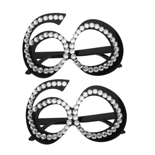balacoo 2 Stück Birthday Brille Kunststoff Zahlengläser Komfortabel Leicht Geburtstagsparty Foto Requisit Zubehör für Erwachsene Karneval Cosplay balacoo 2 Stück Birthday Brille Kunststoff Zahlengläser Komfortabel Leicht Geburtstagsparty Foto Requisit Zubehör für Erwachsene Karneval Cosplay von balacoo