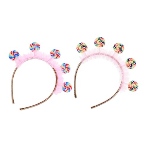 balacoo 2 Stück Haarband Lollipop Design Cartoon Haarschmuck für Mädchen Nonslip Komfortabler Sitz für Alltag Freizeit Geburtstagspartys balacoo 2 Stück Haarband Lollipop Design Cartoon Haarschmuck für Mädchen Nonslip Komfortabler Sitz für Alltag Freizeit Geburtstagspartys von balacoo