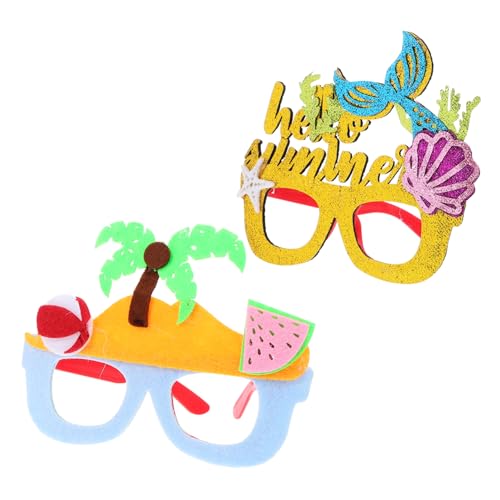 balacoo 2 Stück Hawaii Party Sonnenbrillen Kostümbrille Tropische Dekoration Fotorequisite Leicht und Robust für Karneval und Mottoparty balacoo 2 Stück Hawaii Party Sonnenbrillen Kostümbrille Tropische Dekoration Fotorequisite Leicht und Robust für Karneval und Mottoparty von balacoo
